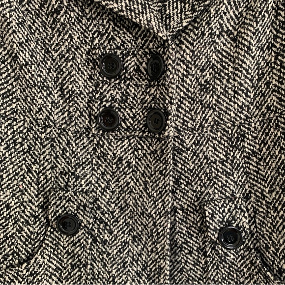 Garfield & Marks tweed chevron snap Blazer/Jacket Small - Picture 8 of 11